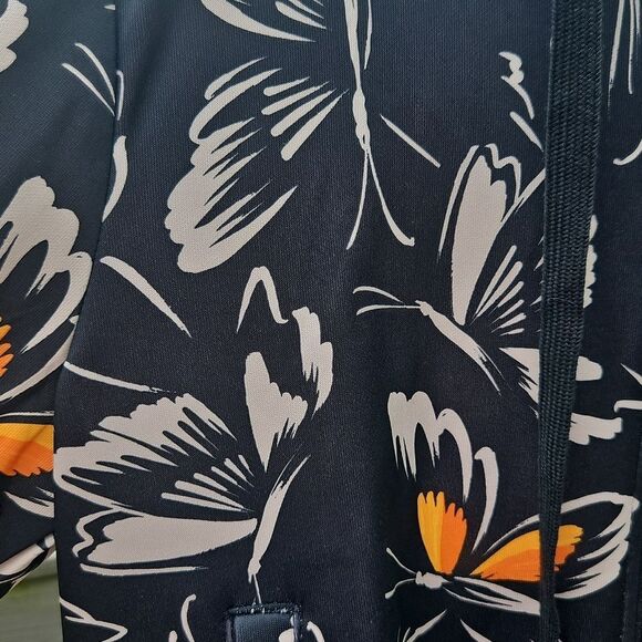 Adidas x FARM Rio Floral Butterfly Zip-Up Hoodie Size L - Picture 2 of 7
